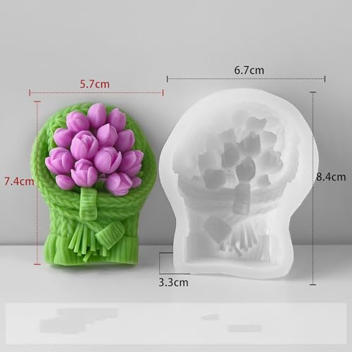 Tulip Flower Candle Mold