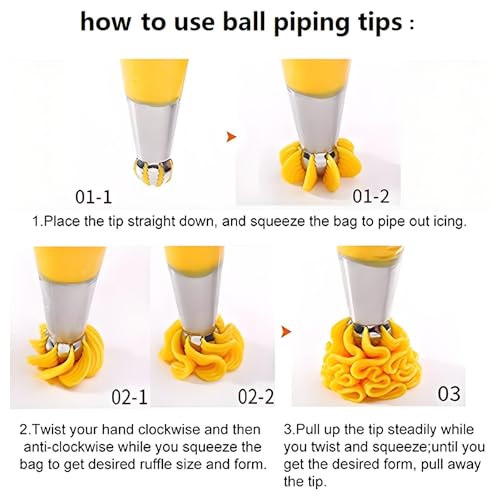 Piping Bags and Tips Set (130 Count)