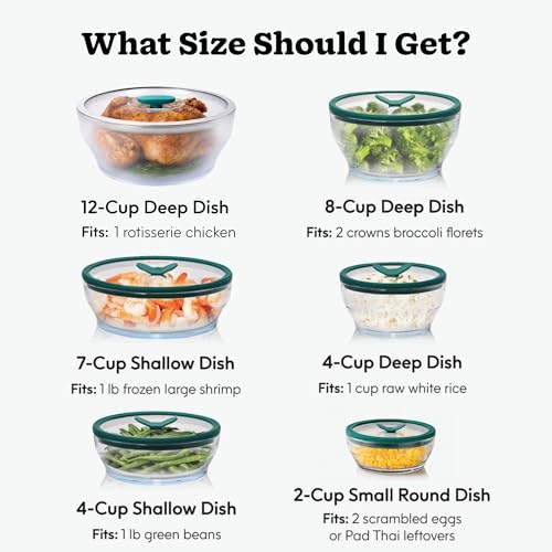 4 Cup Glass Cookware Container