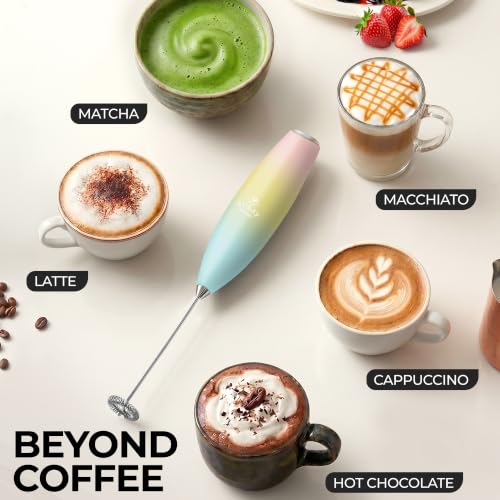 Zulay Powerful Milk Frother for Coffee with Upgraded Titanium Motor