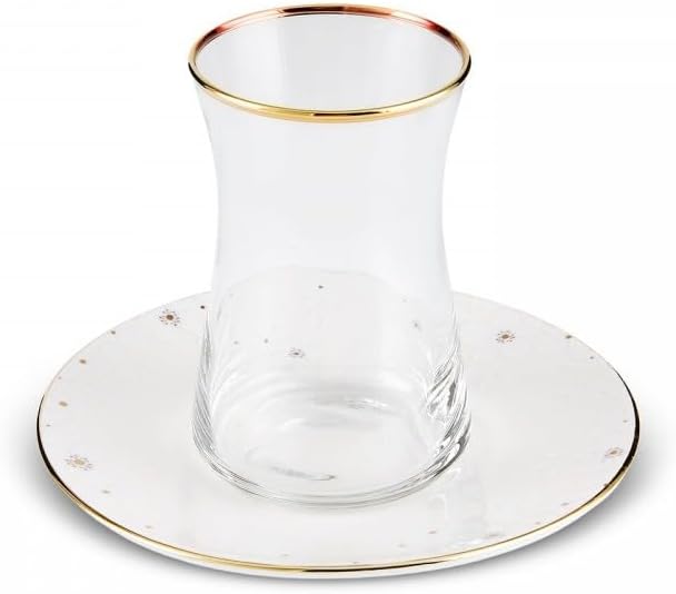 Karaca Fleur 12-Piece Tea Set for 6 People