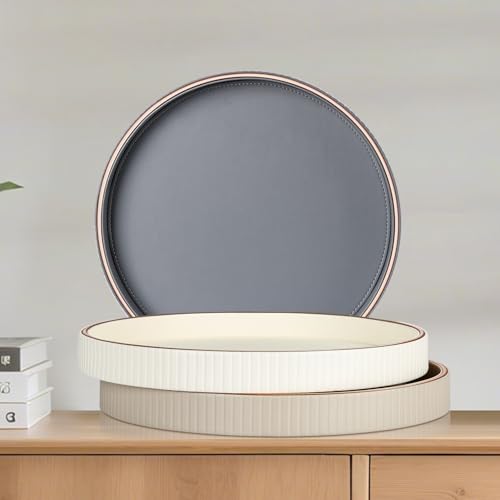 12" Round Coffee Table Tray for Home Decor