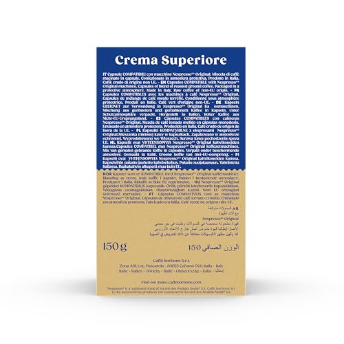 Crema Superiore Aluminum Capsules Compatible with Nespresso Original Machines (30 Count)