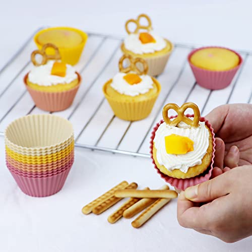 Silicone Baking Muffin Cups 12 Pack (12 Count)