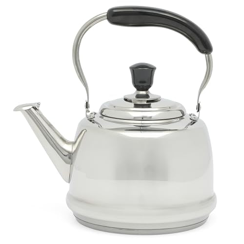 Kingstree Large 2 Qt Stainless Steel Tea Kettle