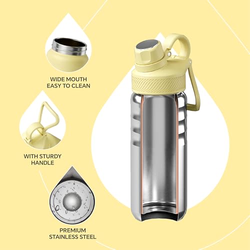 Insulated Stainless Steel Water Bottle with 2 Leak