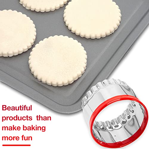 3Pcs Fluted Round Cookie Cutters (3 Count)
