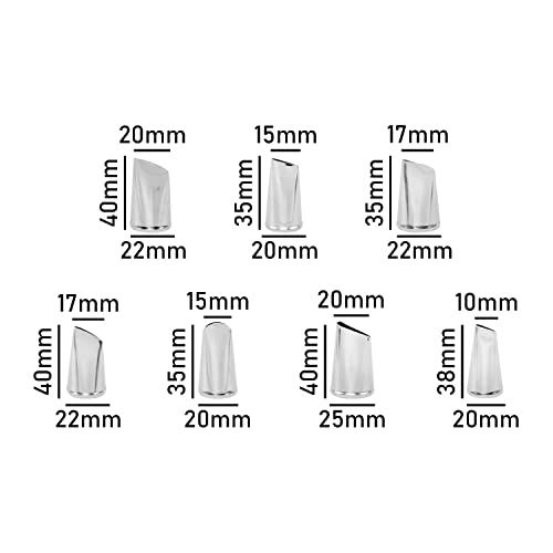 7 Pieces Rose Flower Piping Tips Set (7 Count)