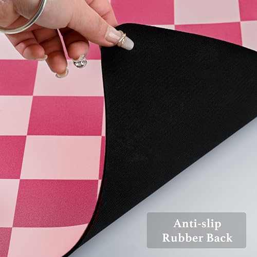 Checkered Dish Drying Mat for Kitchen Counter