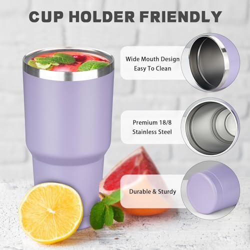 30 oz Tumbler with Lids and Straws