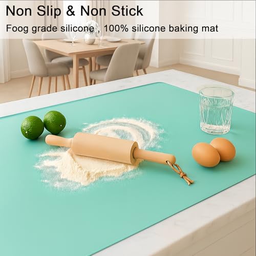 Silicone Mat 35.4"x23.6" Silicone Mats for Kitchen Counter Heat Resistant Mats for Countertop