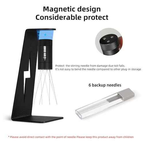 WDT Tool Espresso Distribution Tool with Magnetic Stand