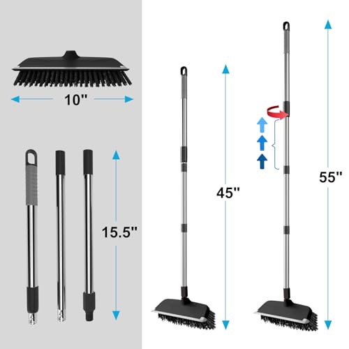 Floor Scrub Brush with 55" Long Handle