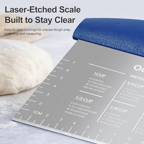 2 Pack Bench Scraper Dough Cutter