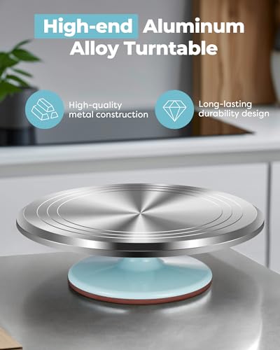 Aluminum Cake Stand Turntable for Party