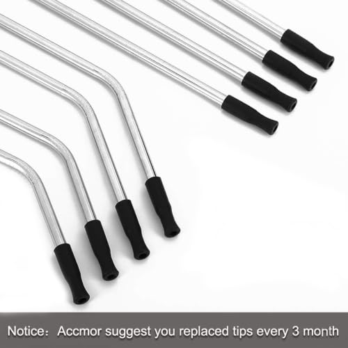 22 Pcs Food Grade Silicone Straw Tips Covers for 6 MM OD Metal Straw
