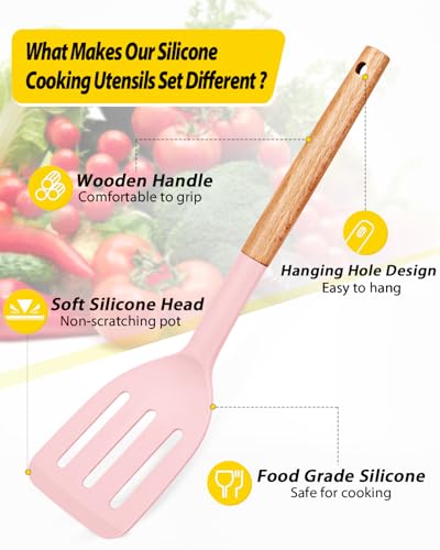 Pack of 4 Silicone Cooking Utensils Set (4 Count)