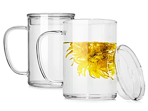 Glass Coffee Mugs (2 Count)