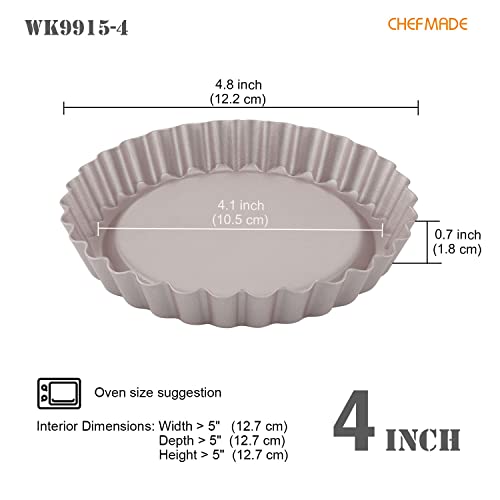 Mini Round Tart Pan Set (4 Count)