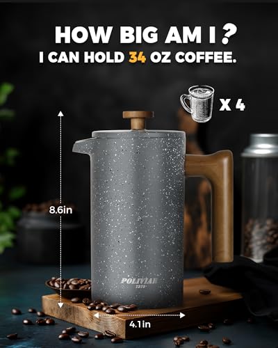 POLIVIAR French Press Coffee Maker