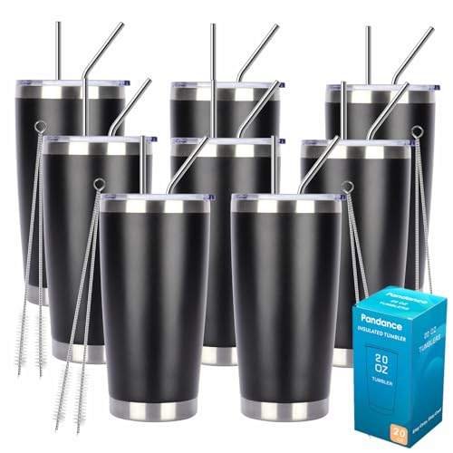 20oz Stainless Steel Insulated Tumblers Bulk (8 Count)