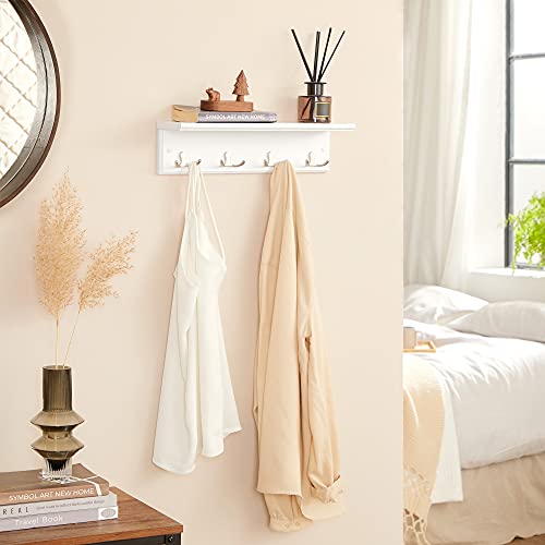 Wall Mounted Coat Rack with Shelf