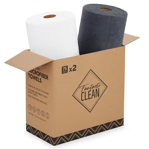 Microfiber Cleaning Cloth Rolls (150 Count)