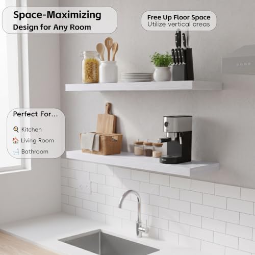 Floating Wall Shelves (2 Count)