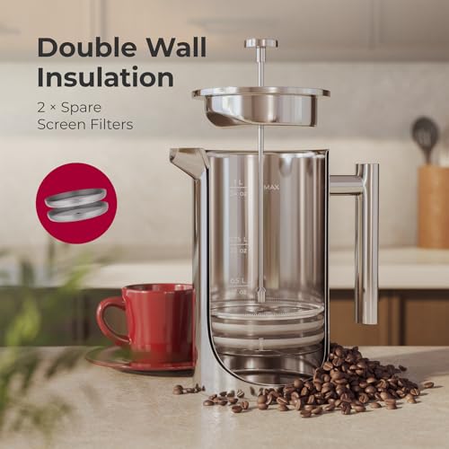 Living French Press Coffee Maker 34oz