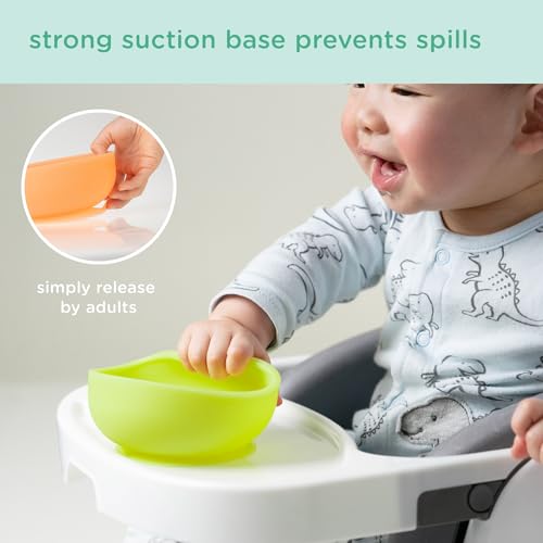 Silicone Baby Bowl with Suction & Lid for Toddlers