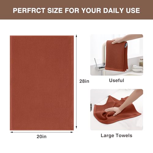 100% Cotton Oversized Waffle Weave Kitchen Towels 8 (8 Count)