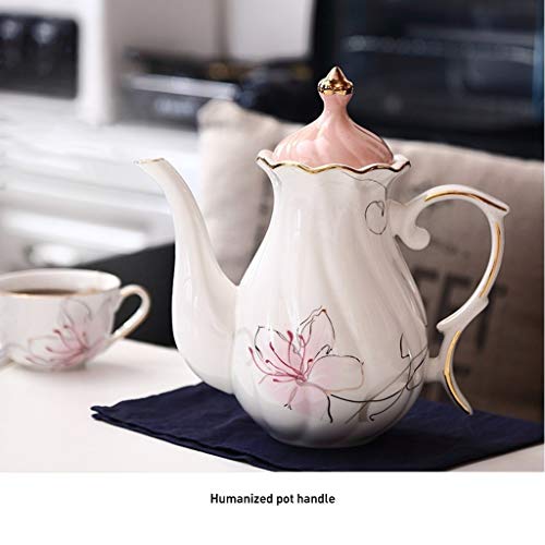 Tea Set Tea Sets Afternoon Tea Set Set Household Coffee Cup Ceramic Teapot Set Flower Cup Wedding Tea Set Gift Coffee Set