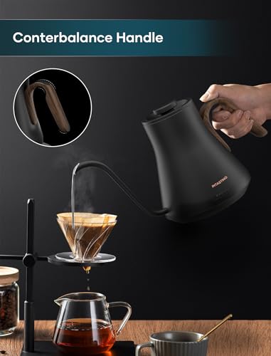 Gooseneck Electric Kettle with ±1℉ Temperature Control 0.9 Liter