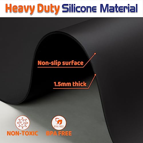 Silicone Mat 78.7”x 23.6” Heat Resistant Mats for Countertop