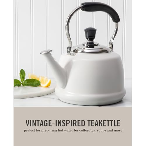 Kingstree Large 2 Qt Heavy Gauge Stainless Steel Tea Kettle