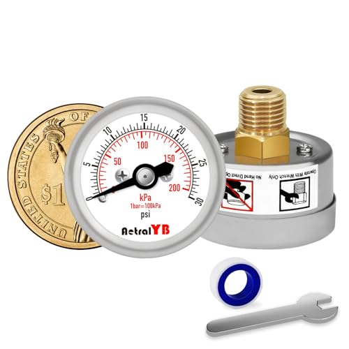 30Psi 200Kpa Mini Pressure Gauge