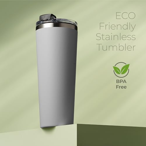 22 oz Insulated Coffee Tumbler with Leakproof Lid