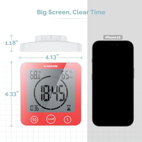 Shower Clock Waterproof Bathroom Timer
