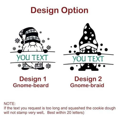 2025 Personalized Christmas Cookie Stamp Unique 3D Embossed Design Fun Tool for Baking Art