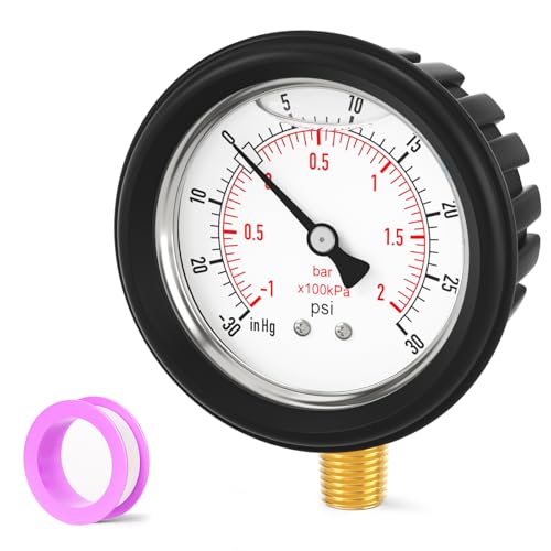 30 30PSI Stainless Steel Liquid Filled Pressure Gauge