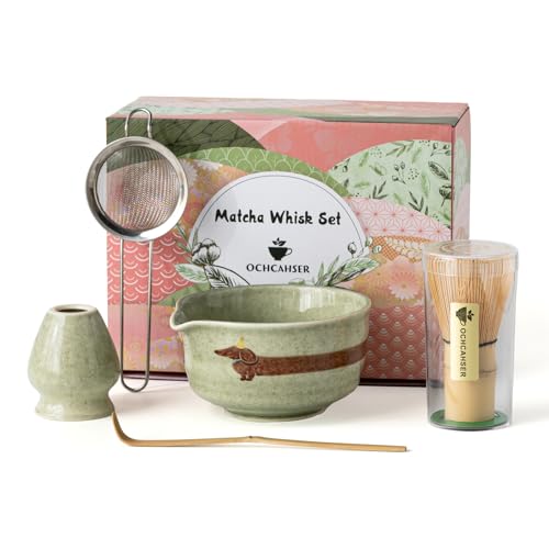 Matcha Set with Dog Pattern (5 Count)