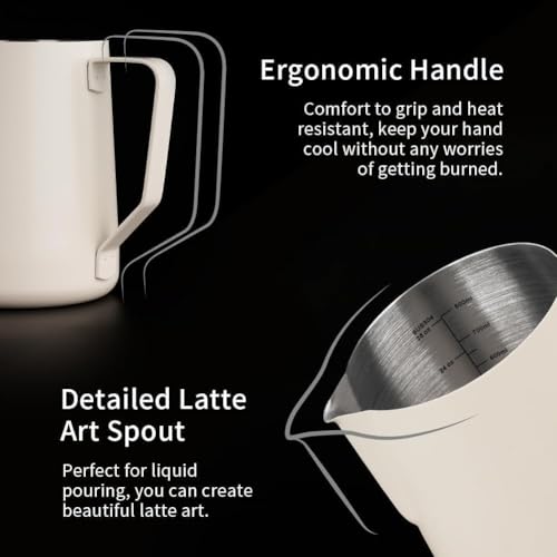 32oz Milk Frothing Pitcher Stainless Steel Espresso Steaming Jug