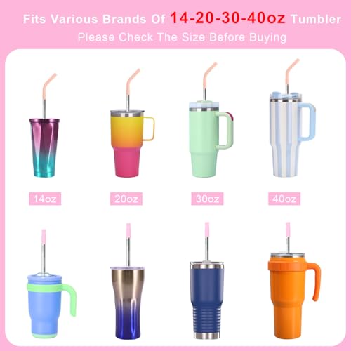 Quality Upgraded 9In Medical Grade 316 Stainless Steel Straws Set 1 PCS with 3 Silicone Accessories