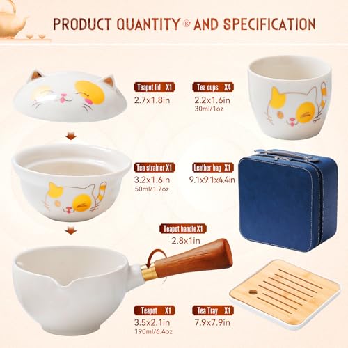 Chinese Tea Set Gongfu Tea set (4 Count)