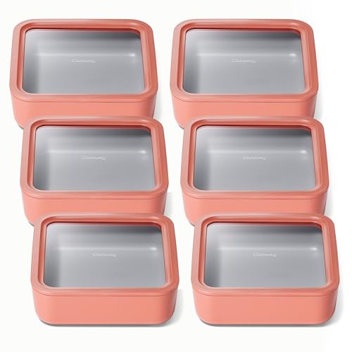 6 Piece Glass Food Storage Container Set (6 Count)