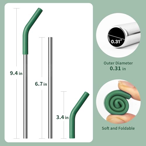 Short Metal Straw Reusable