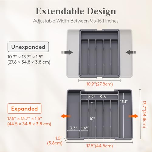 Expandable Silverware Drawer Organizer