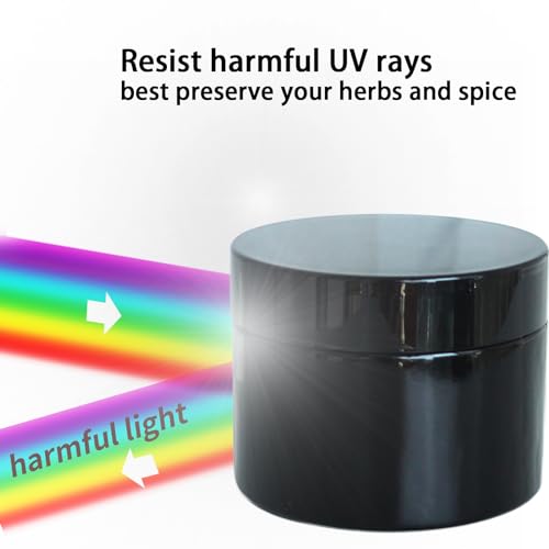 Black Glass Storage Jar 250ml