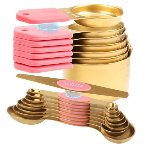 16 Piece Magnetic Measuring Cups & Spoons Set (15 Count)