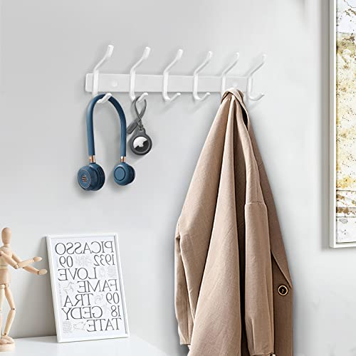 17 Inch Coat Rack Wall Mount with 6 Hooks (2 Count)